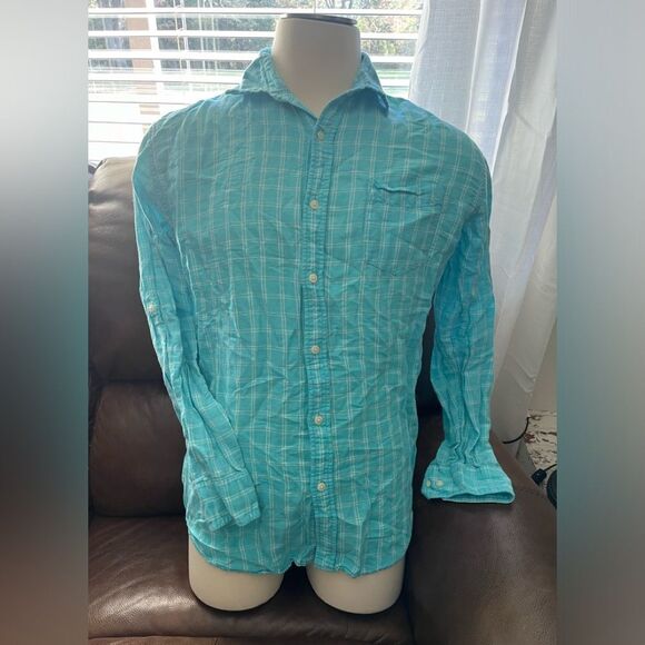 Croft and barrow long sleeve button down size large - Picture 1 of 2